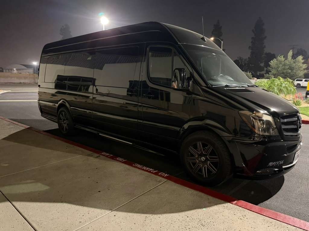 Airport limo service vs rideshare showing a professional black limousine at the departure terminal
